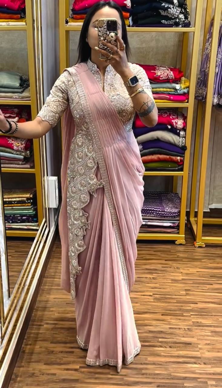 Indo-Western Ready-to-Wear Drape Saree