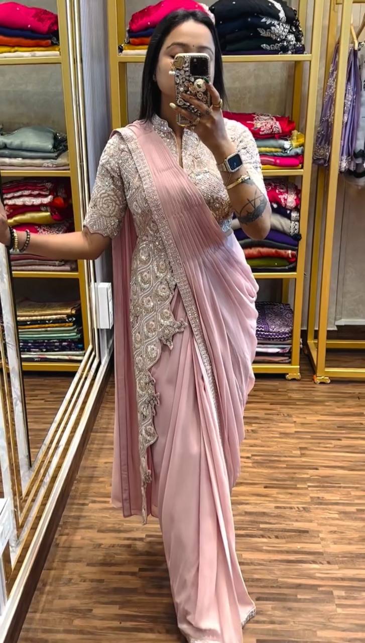 Indo-Western Ready-to-Wear Drape Saree