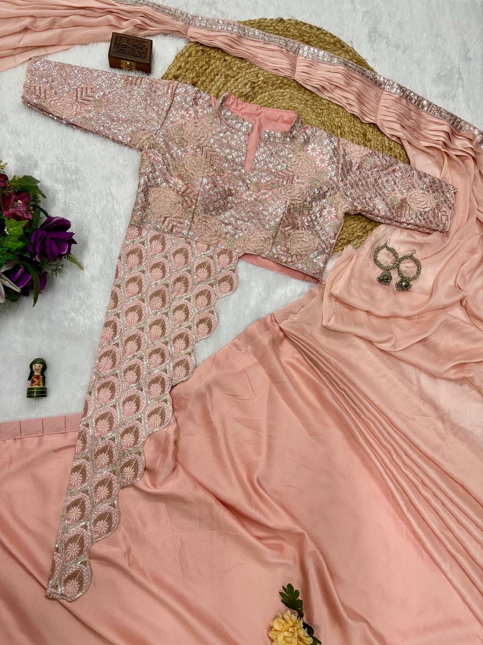 Indo-Western Ready-to-Wear Drape Saree