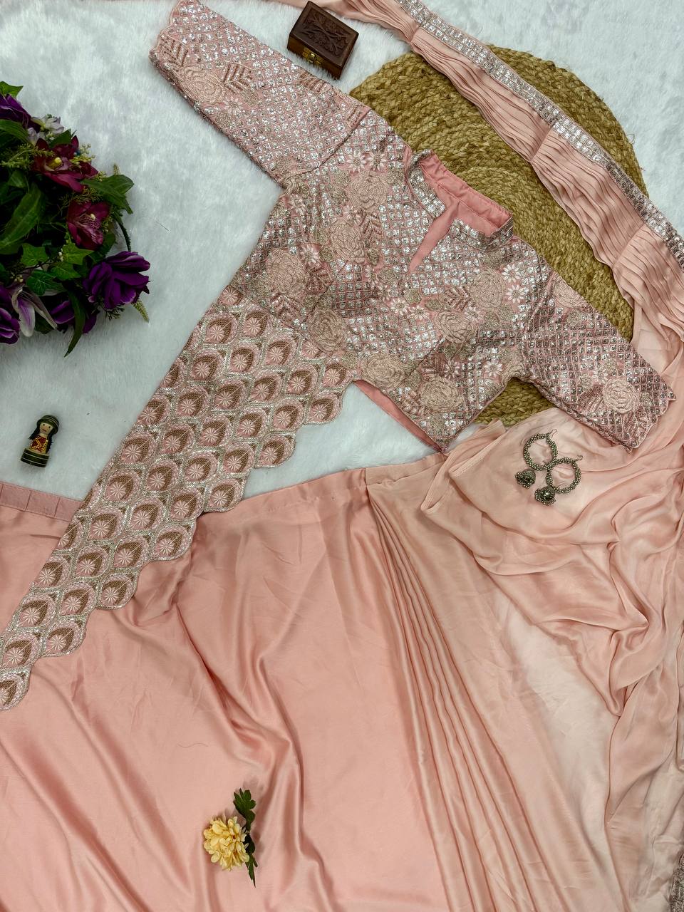 Indo-Western Ready-to-Wear Drape Saree