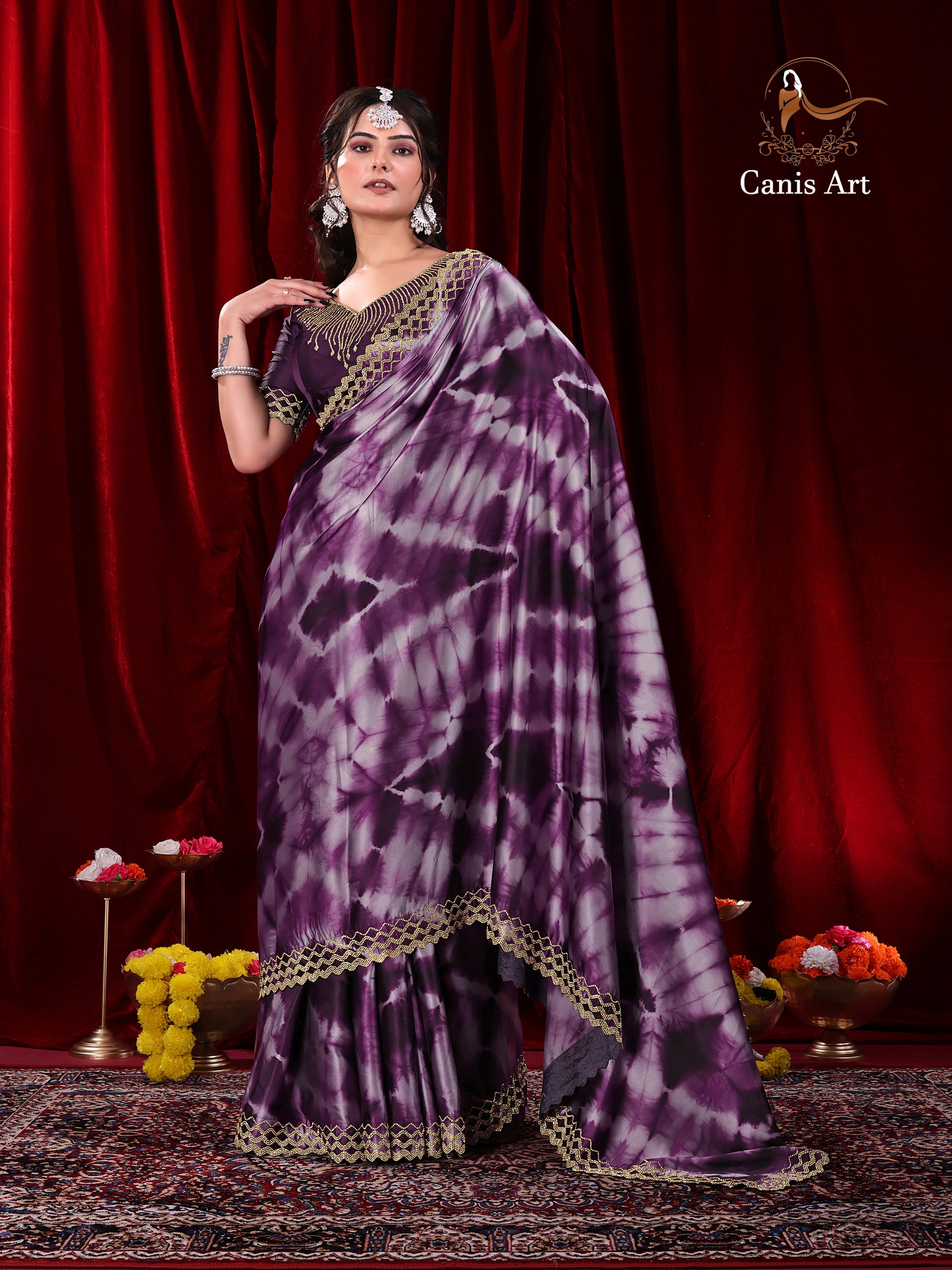 Heavy fendy satin silk