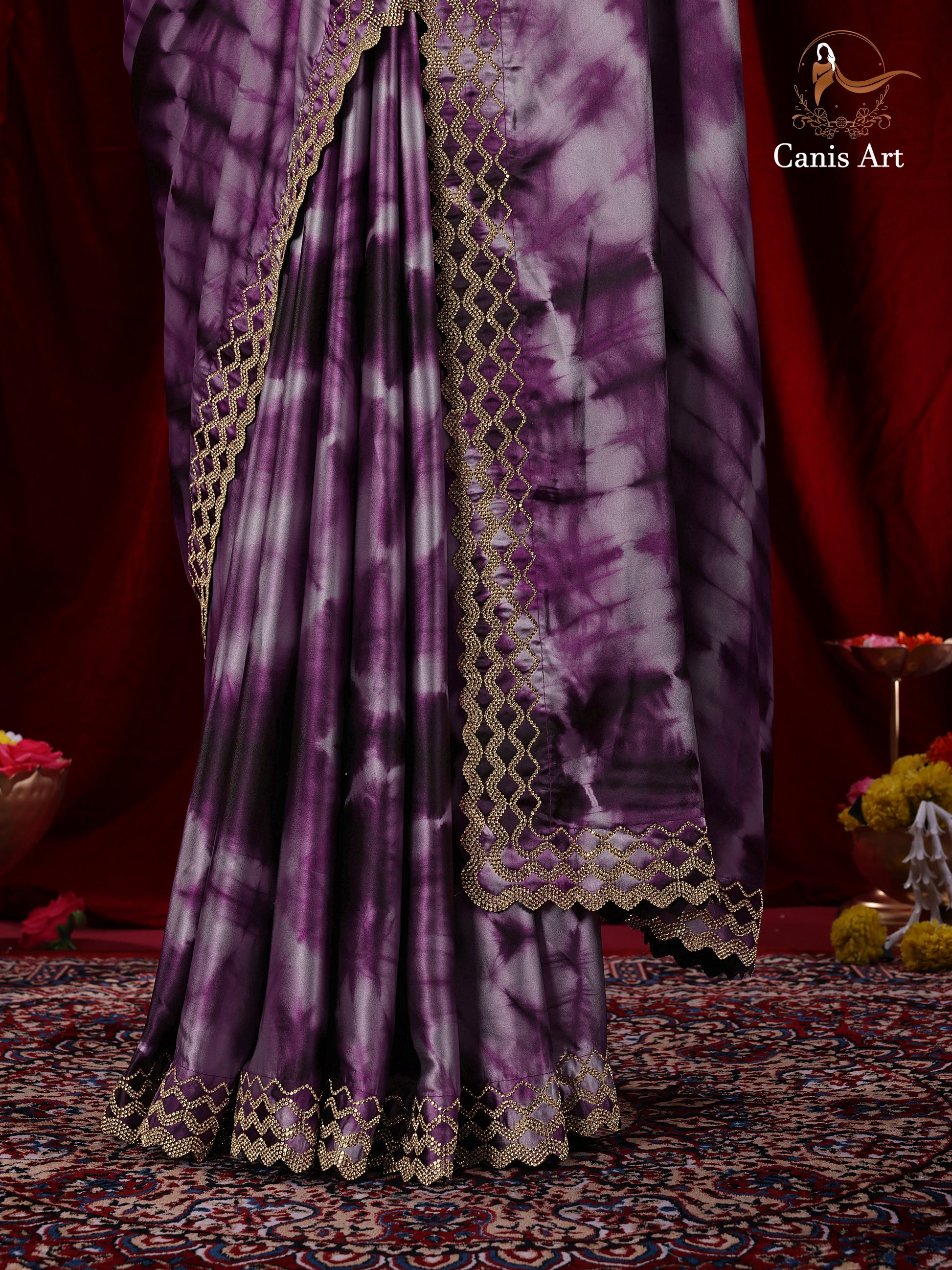 Heavy fendy satin silk