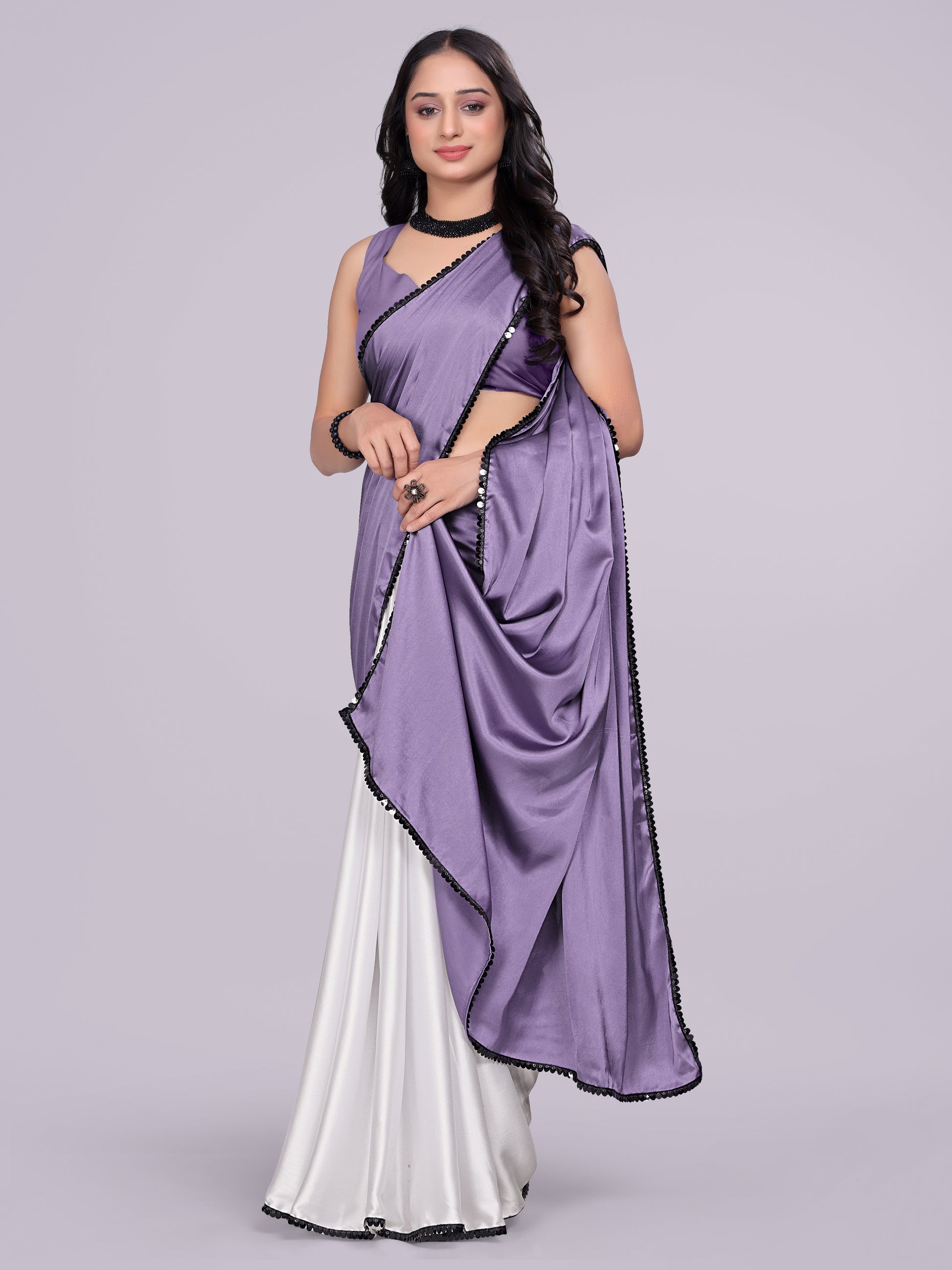 lavender dark white - half white
