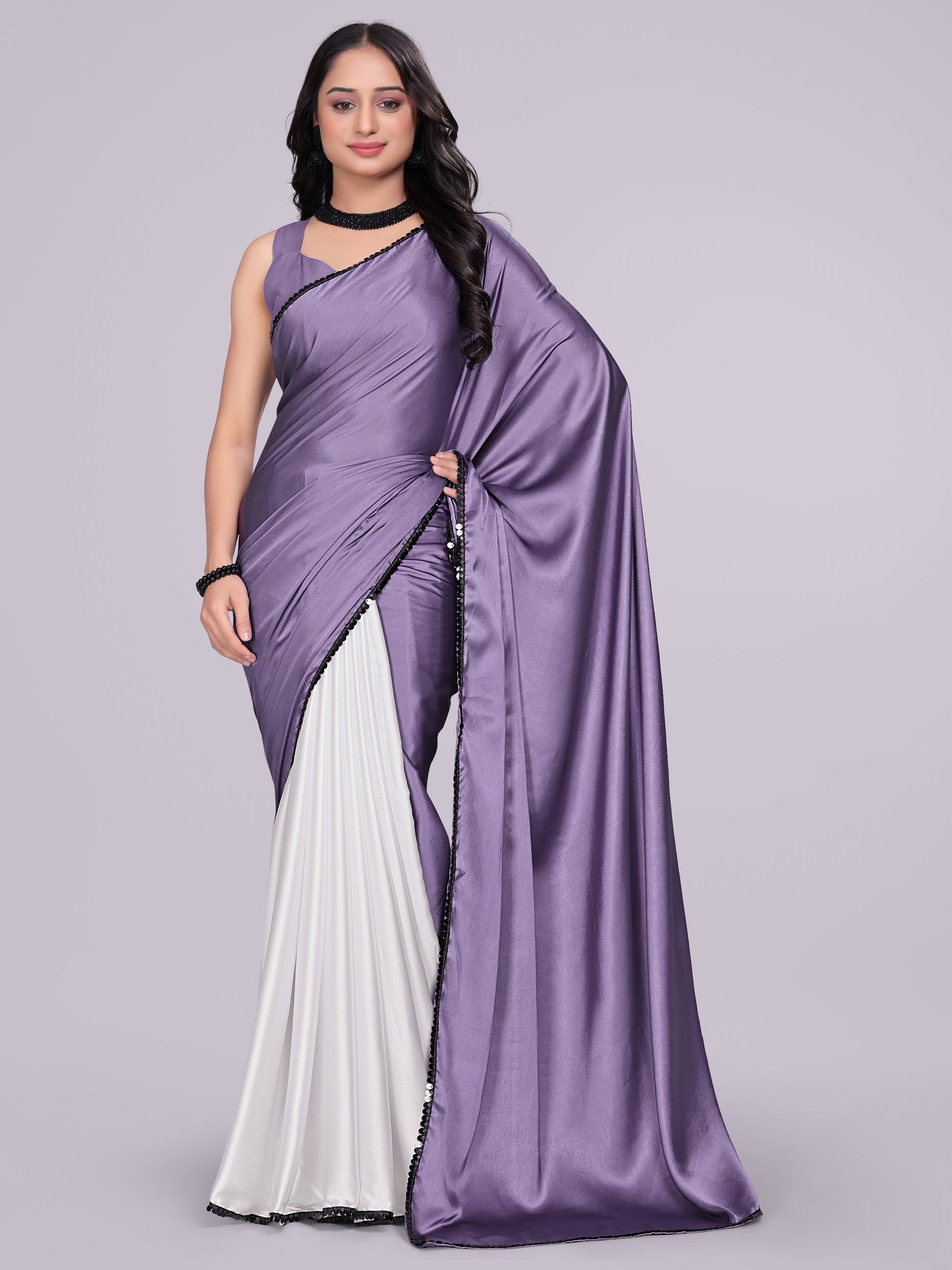 lavender dark white - half white
