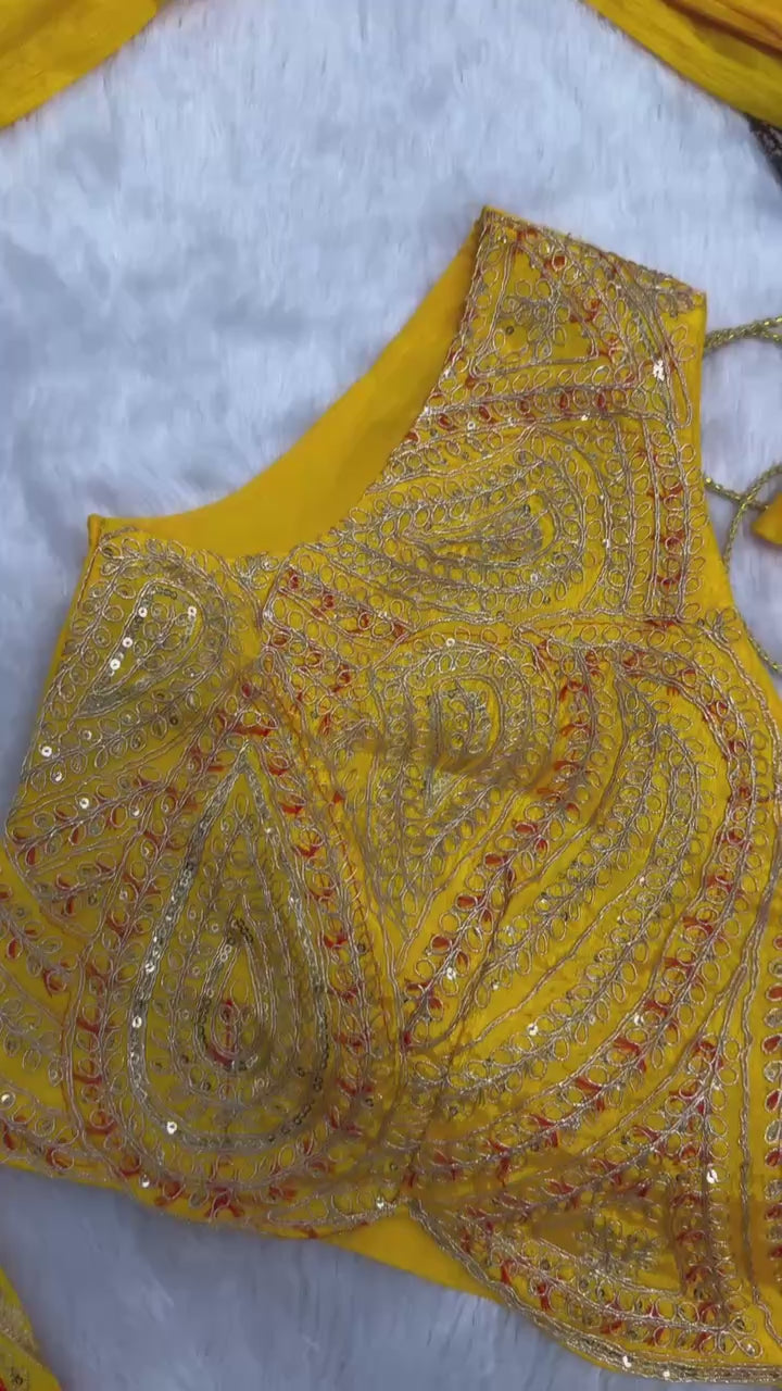 Ready-to-Wear Drape Saree with Embroidered Koti