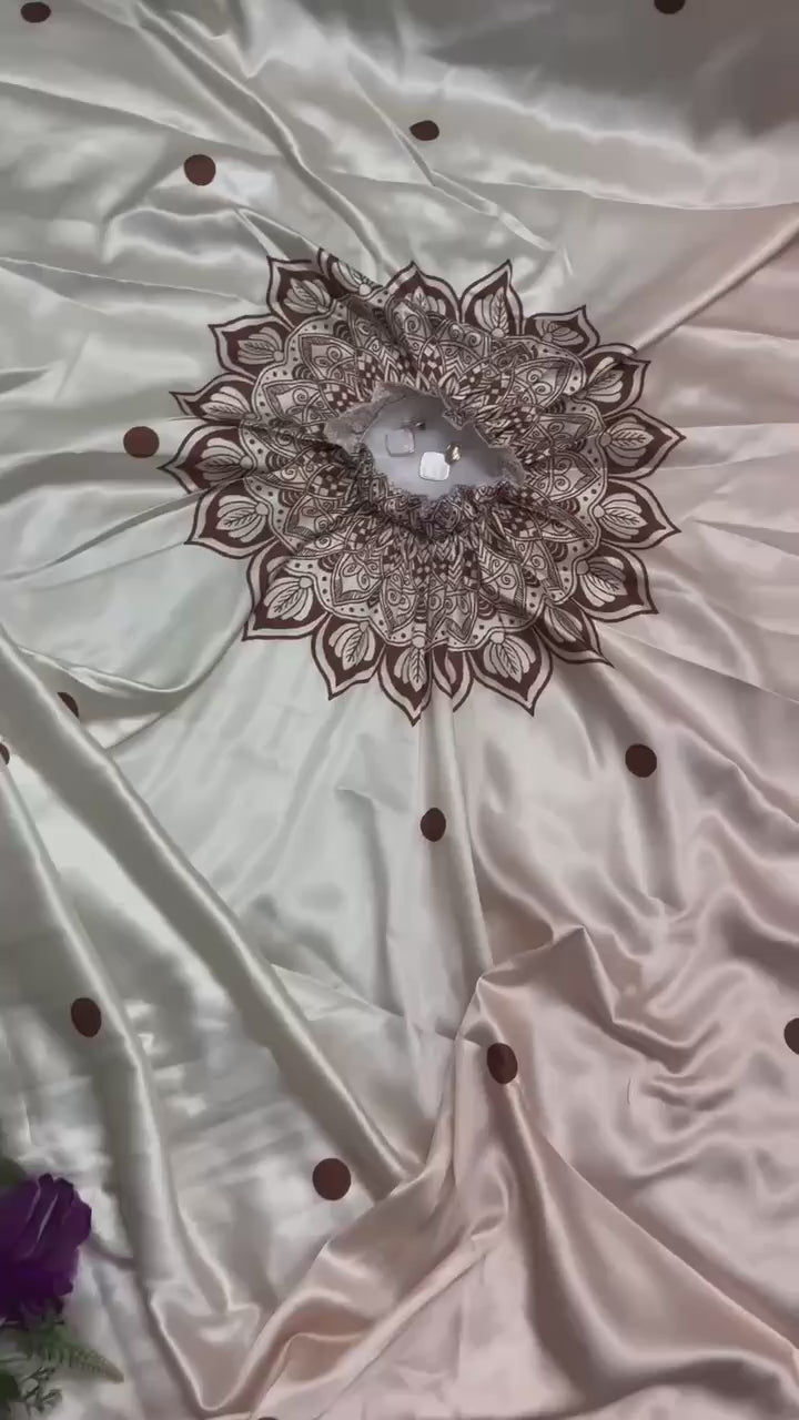 Hands-Free Ready to Wear Saree (Brown Color)