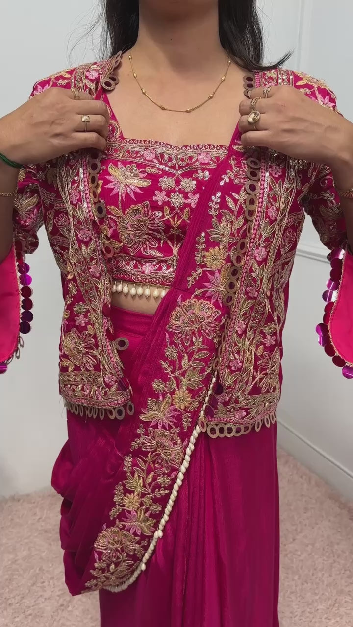 Indo-Western Ready-to-Wear Drape Saree